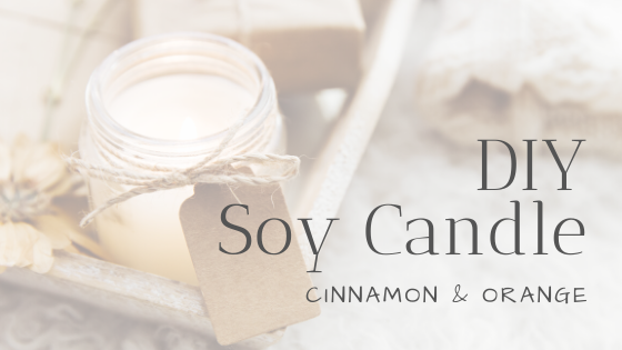 DIY soy candle making