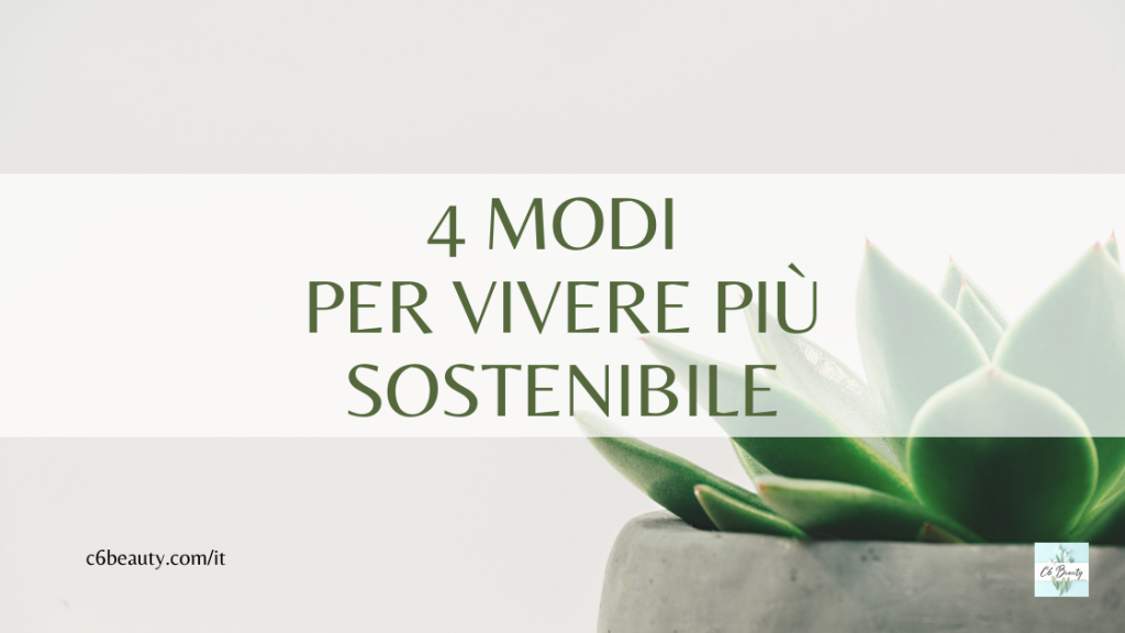 modi per vivere più sostenibile